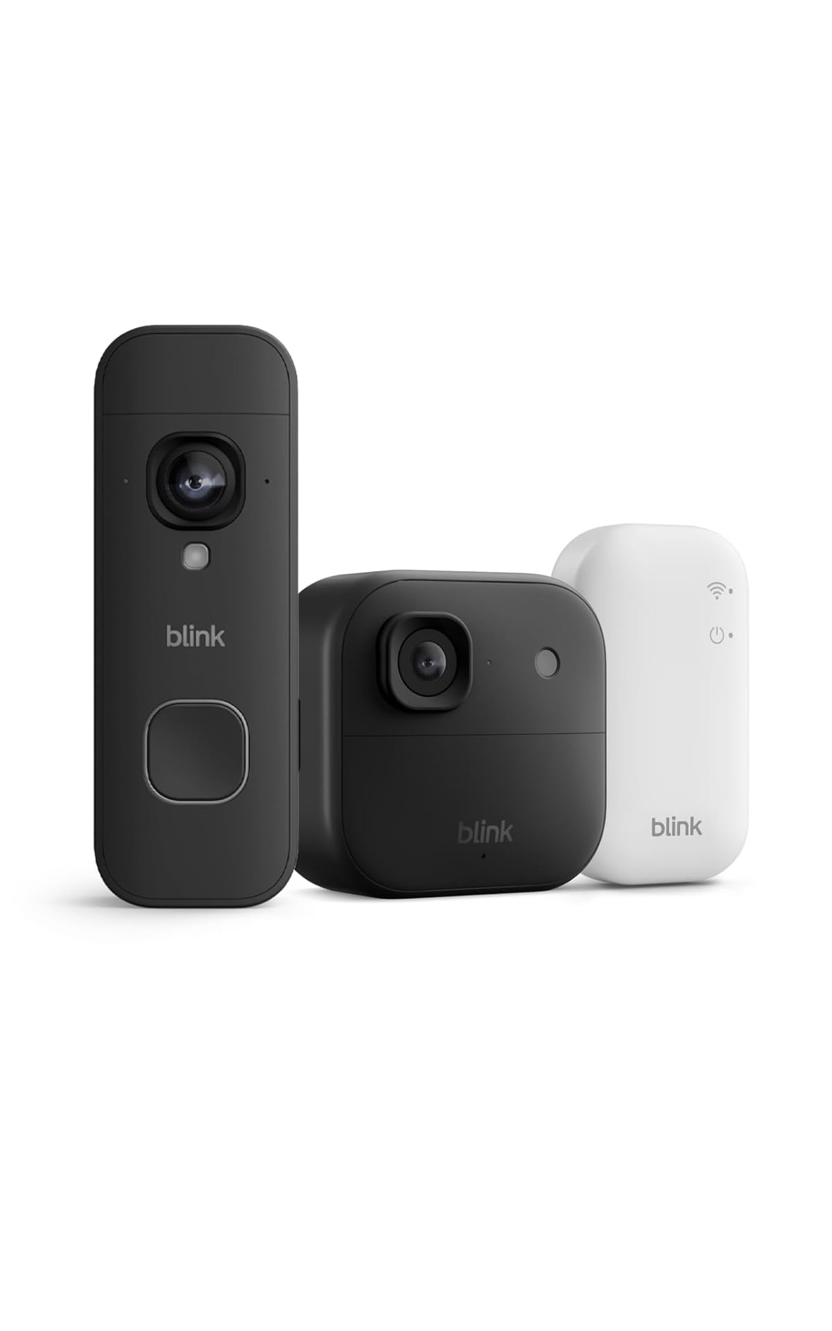 All-new Blink Outdoor 2K+ Camera with Blink Video Doorbell 2K+ (Black), Sync Mod