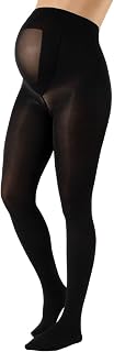 CALZITALY Opaque Maternity Tights, Micoriber Pregnancy Pantyhose | S, M, L, XL, XXL, 3XL, 4XL | 100 DEN | Made in Italy