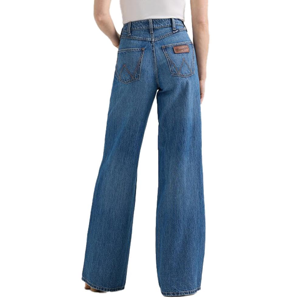 Wrangler Jeans da donna Yvette a vita alta a gamba larga