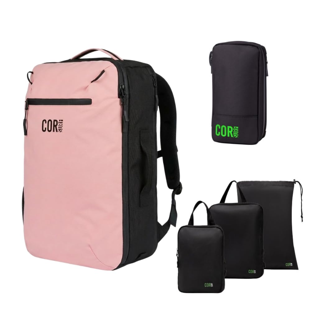 COR Surf Carry On Travel Backpack Bundle | Island Hopper Travel Backpack with To