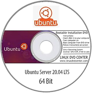 Ubuntu Server 20.04 LTS "Focal Fossa" (64Bit) - Bootable Linux Installation DVD