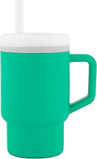 INFANTINO My First Mug - Adorable 255ml Mug with Leak-Proof Straw and Handle Suitable for Toddlers, Promotes Hydration, Easy to Clean, Alpine