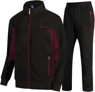 TBMPOY Mens Sport Sport Casual Full Zip Tracksuit Tracksuit