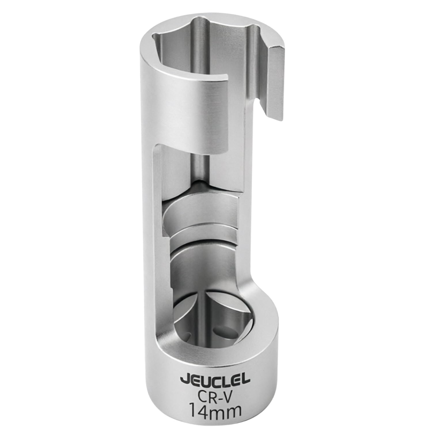 JEUCLEL 14mm 3/8" Drive Diesel Injector Fuel Line Socket, Flare Nut Wrench 