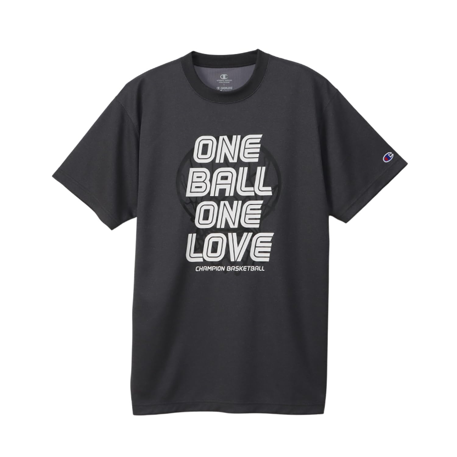 Champion(チャンピオン) Tシャツ 半袖 丸首 抗菌防臭 速乾 グラフィックプリント ショートスリーブTシャツ バスケットボールC3-ZB314メンズ