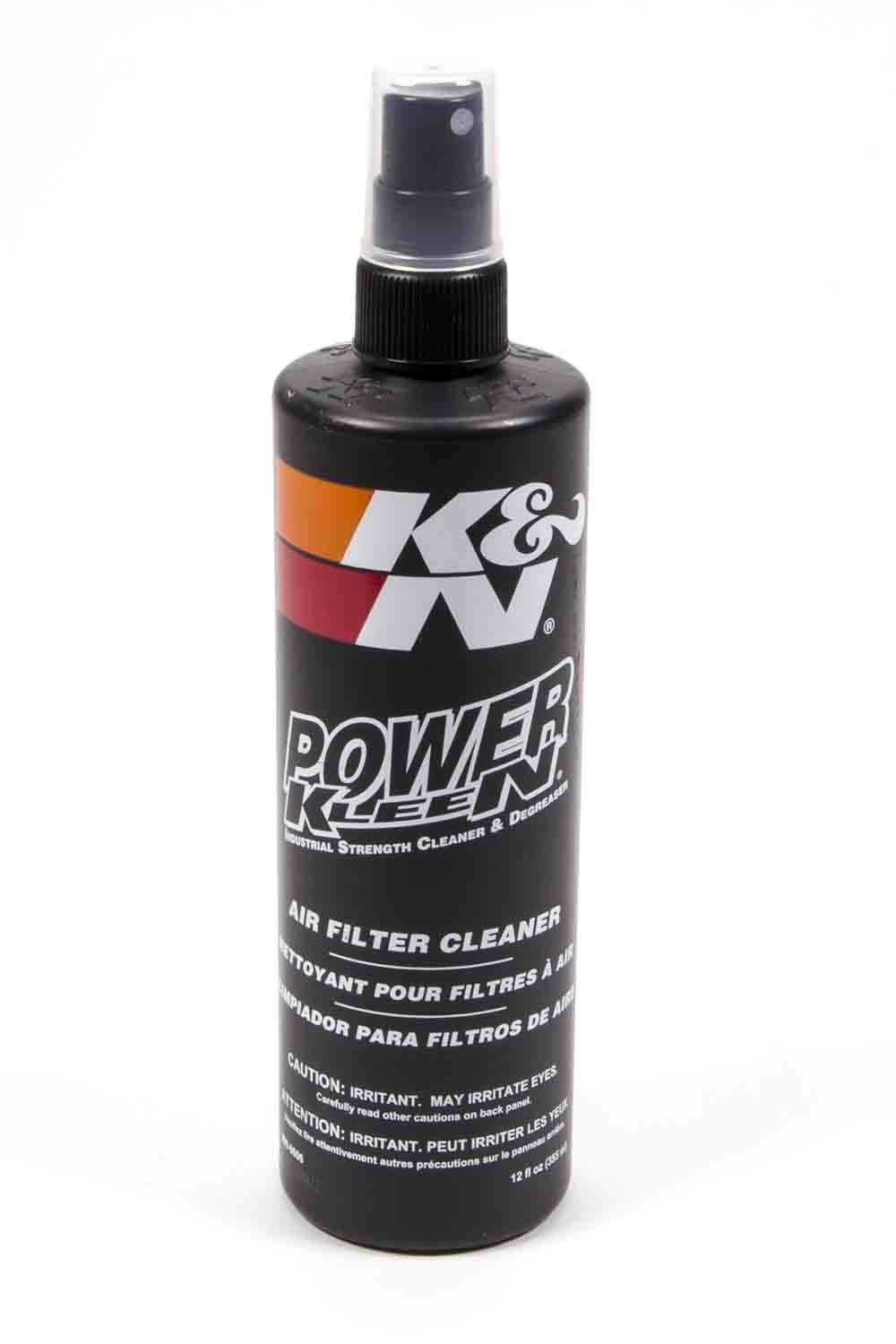 K&amp;N Air Filter Cleaner and Degreaser: Power Kleen; 12 Oz Spray Bottle; Resto