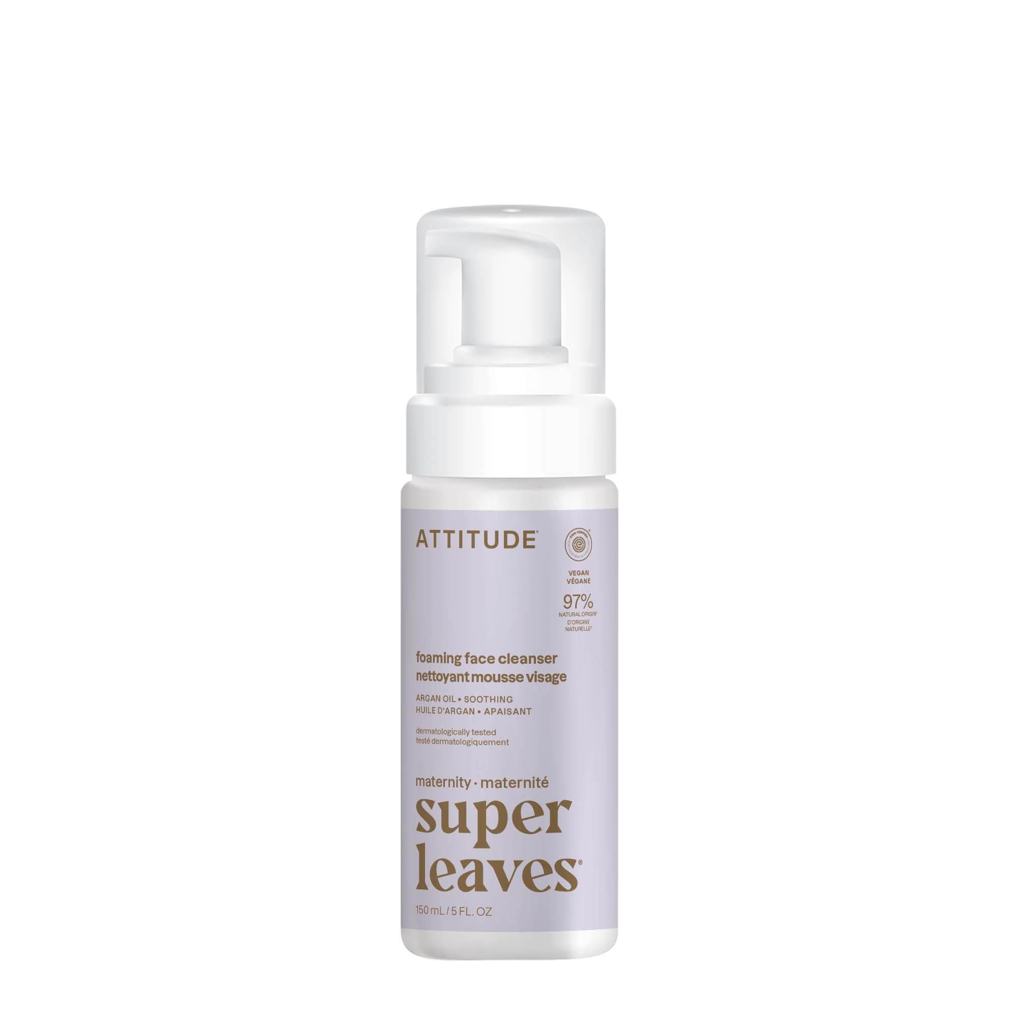 ATTITUDE Pregnancy Foaming Face Cleanser, Made in Canada, EWG Verified, Dermatol