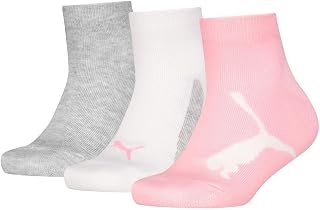 PUMA BWT Recycled Cotton Quarter Socks Unisex Child (Pack of 3)