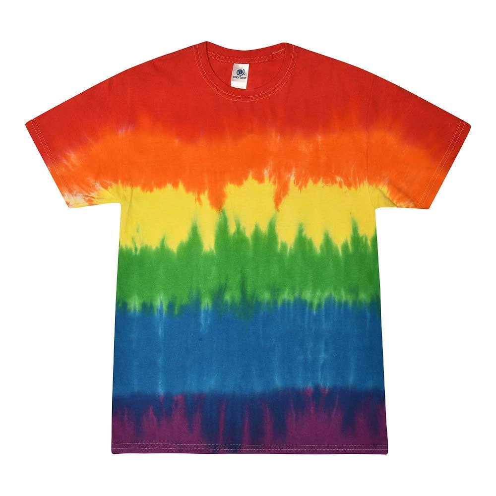 Colortone Batik Unisex 'Swirl' T-Shirt | Men's Short Sleeve T-Shirt Hippie T-Shi