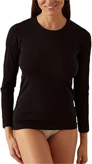 JADEA 4100 - Long Sleeve Crewneck Sweater in Brushed Elastic Cotton, Extremely Covering, Warm and Soft, Suitable for Optimal Comfort and Perfect Fit.