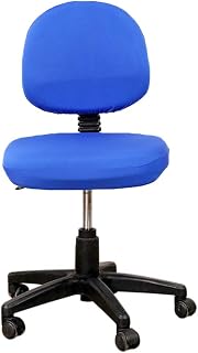 2 Pcs Office Chair Covers Universal Computer Protective Elastic Chair Covers for Rotating Drawing Chairs Folding Chair Covers (Blue)
