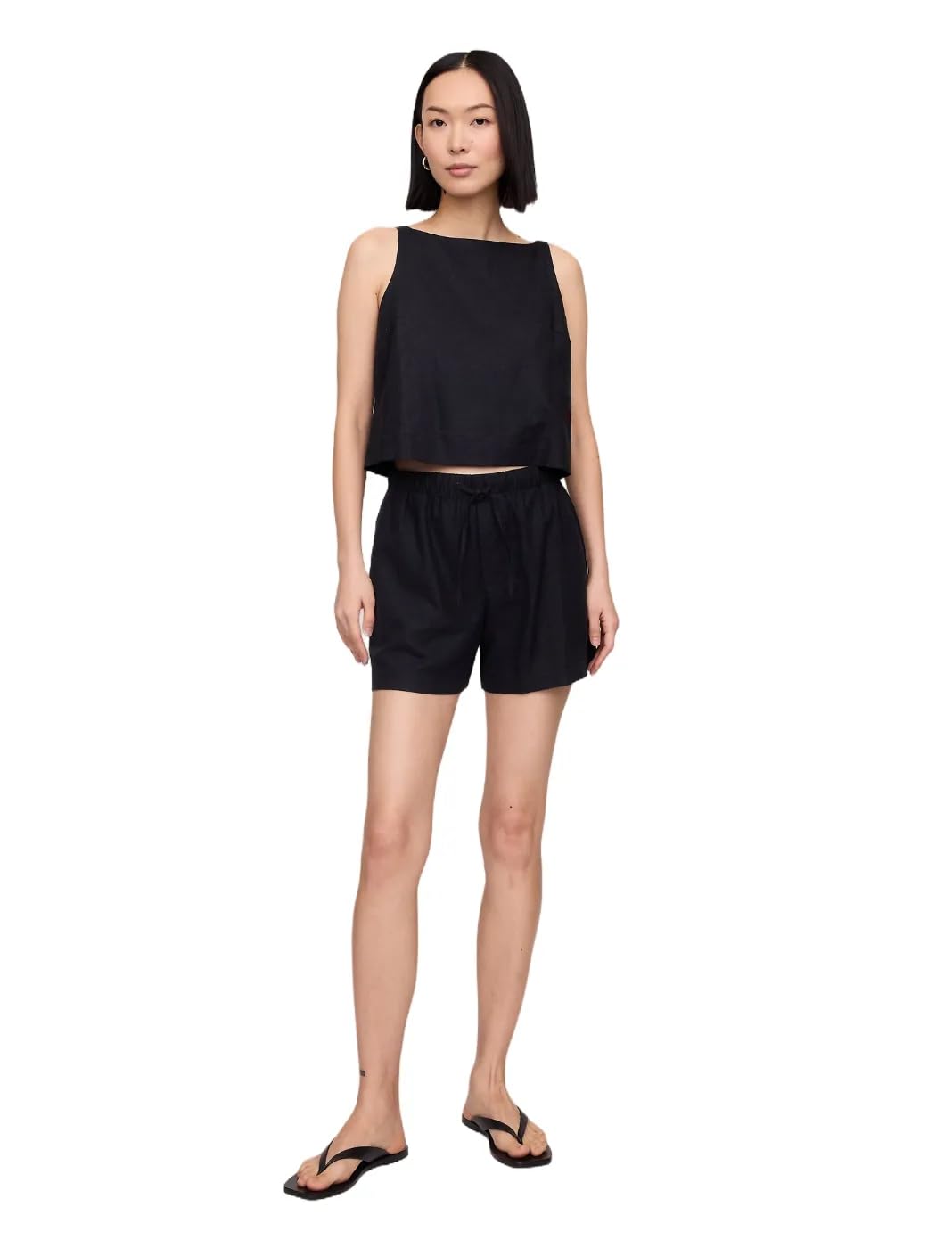 Gap Women's 4 in Easy Pull On Linen Shorts