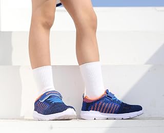 Kids Shoes Fashion Sneakers for Boys and Girls Running Tennis Shoes Comfortable Lightweight Slip-On Athletic Sneakers
