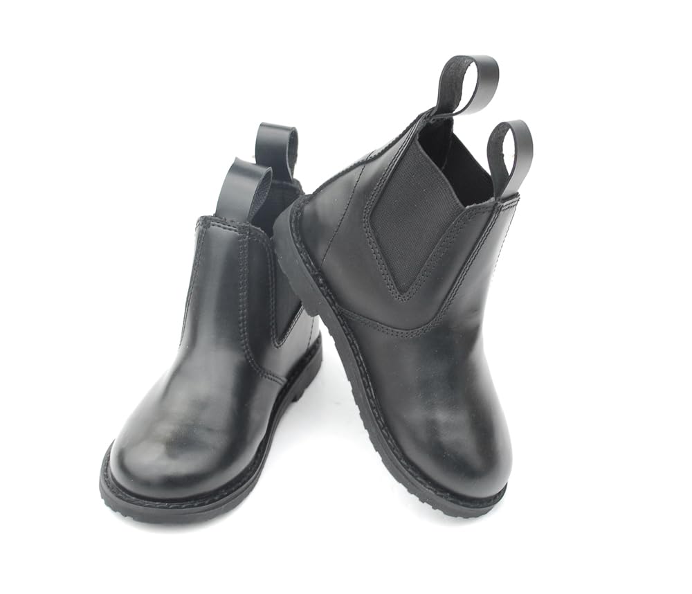Rhinegold LITTLE ONES CHILDREN'S JODHPUR BOOTS – Lightweight Synthetic Leather-L