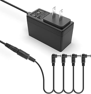 9V DC 1.2A Guitar Pedals Affects Power Supply 4 Way Daisy Chain Cord 8.8ft | Compatible with most Guitar Affects Pedals PedalBoard Boss Ibanez Fender Dunlop Crybaby GCB-95 Strymon‌ | 5.5*2.1mm Barrel