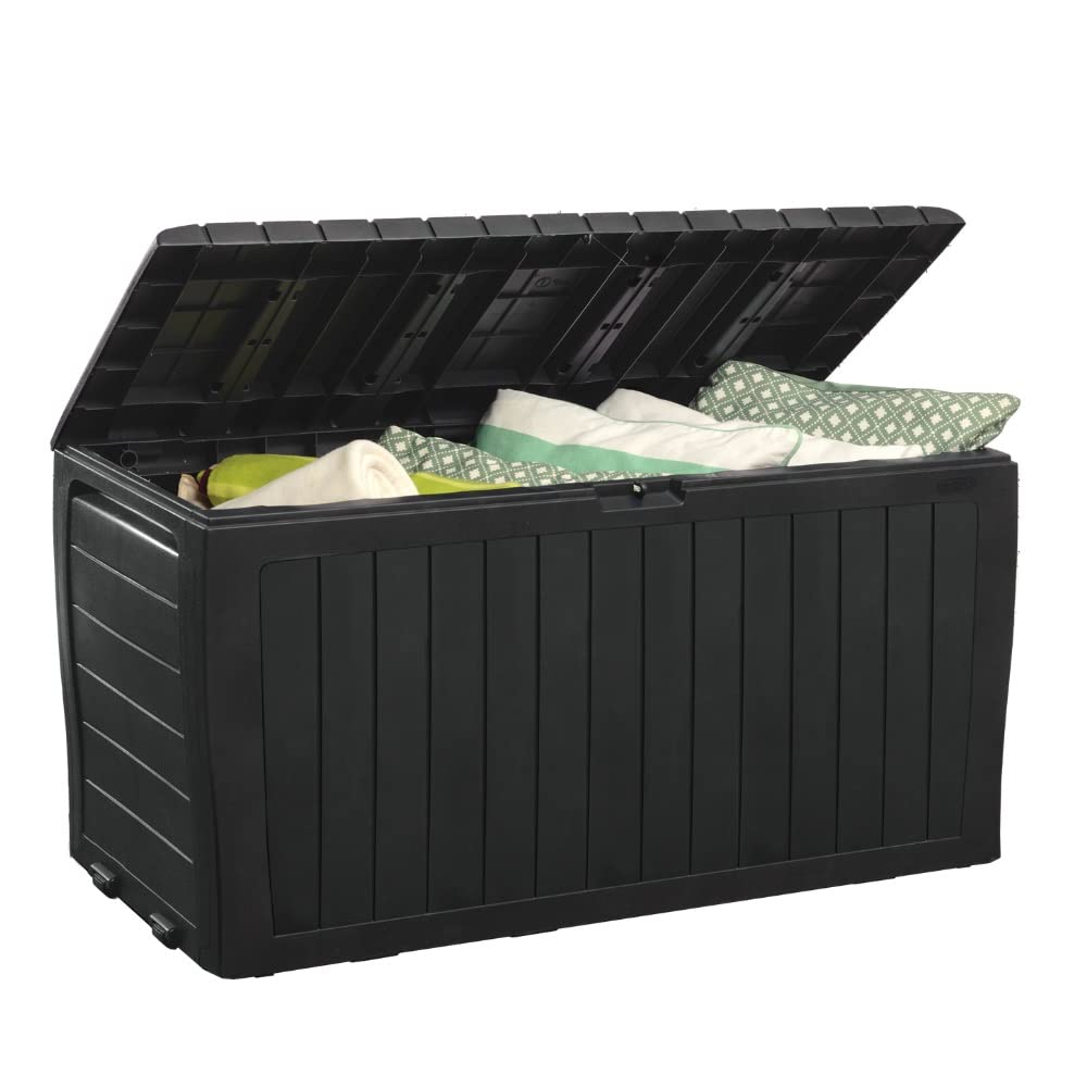 Keter Marvel Plus 71 Gallon Resin Deck Box-Organization and Storage for Patio St