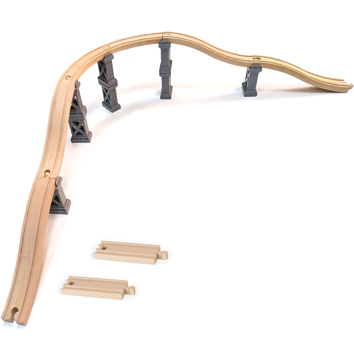 Wooden Train Bridges, Viaduct Bridge, Wooden Train Track Accessories, Wooden Tra