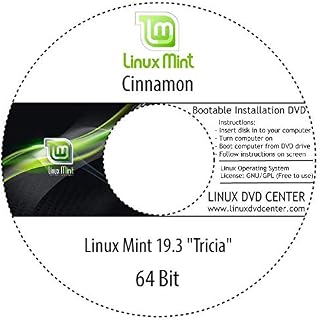 Linux Mint 19.3 "Tricia" Desktop Cinnamon (32Bit) - Bootable Linux Installation DVD