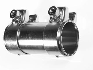 BITS4REASONS E-TECH EC011 New Model Heavy Duty Adjustable Exhaust Pipe Joiner/Connector (48-50MM, 125MM Long)