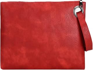 DIHKLCIO Evening Bags Purse Envelop Clutch Chain Shoulder Womens Wristlet Handbag Foldover Pouch black