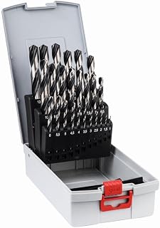 Bosch Professional 25-piece PointTeQ HSS Twist Drill Bit Set (for Metal, ProBox, Drill Driver Accessories)
