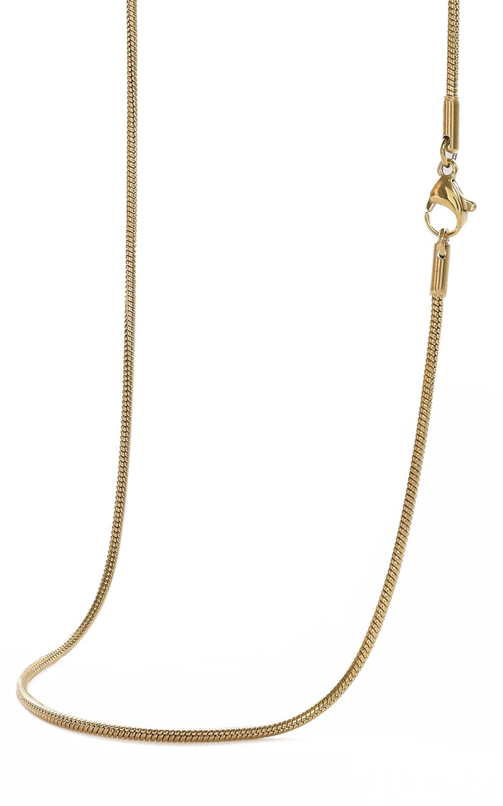 SEIYA INTERNATIONAL Necklace, Men's Chain, Stainless Steel, Snake Chain, 17.7 in