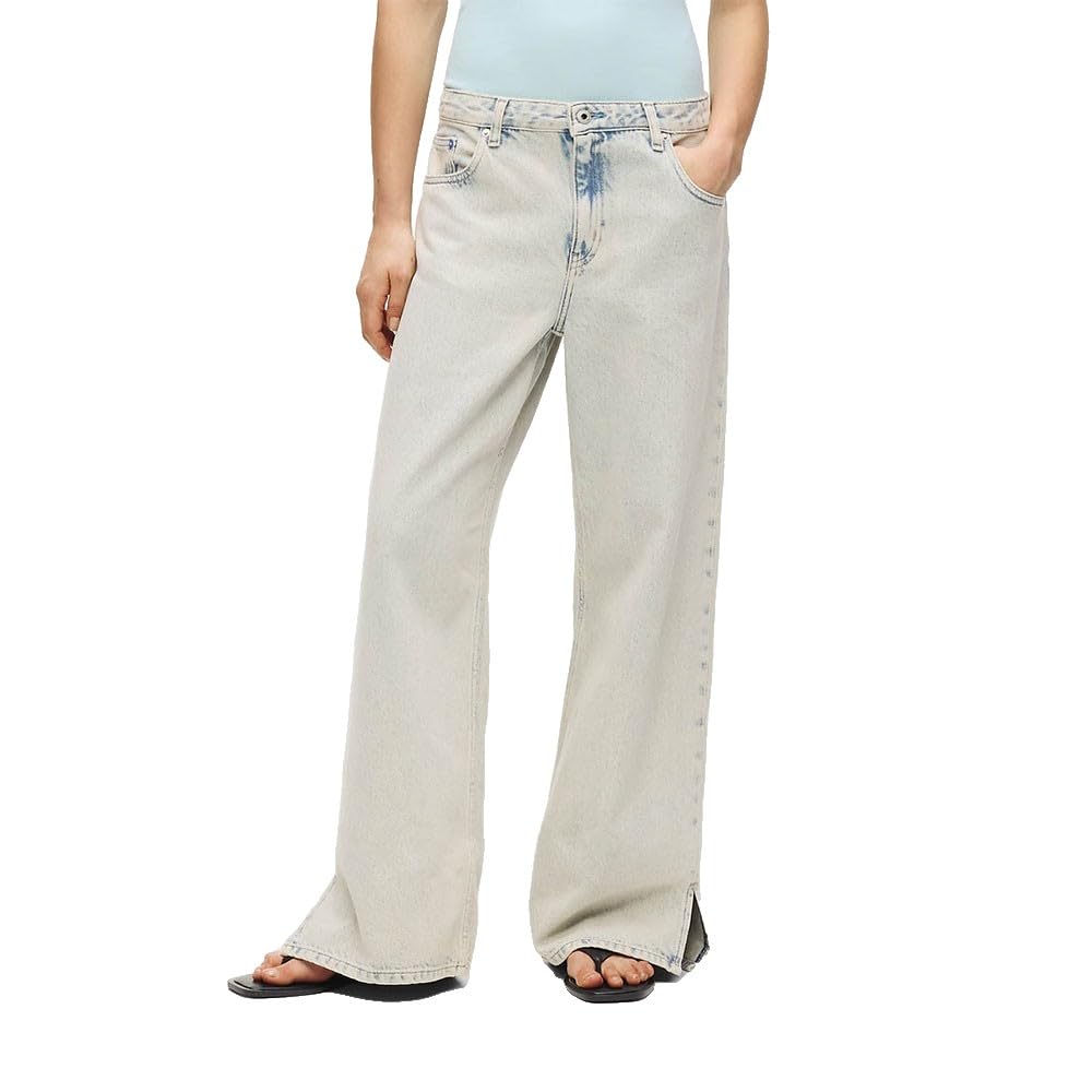 Karl Lagerfeld Jeans Women's Mid Rise Relaxed W/Slit Denim