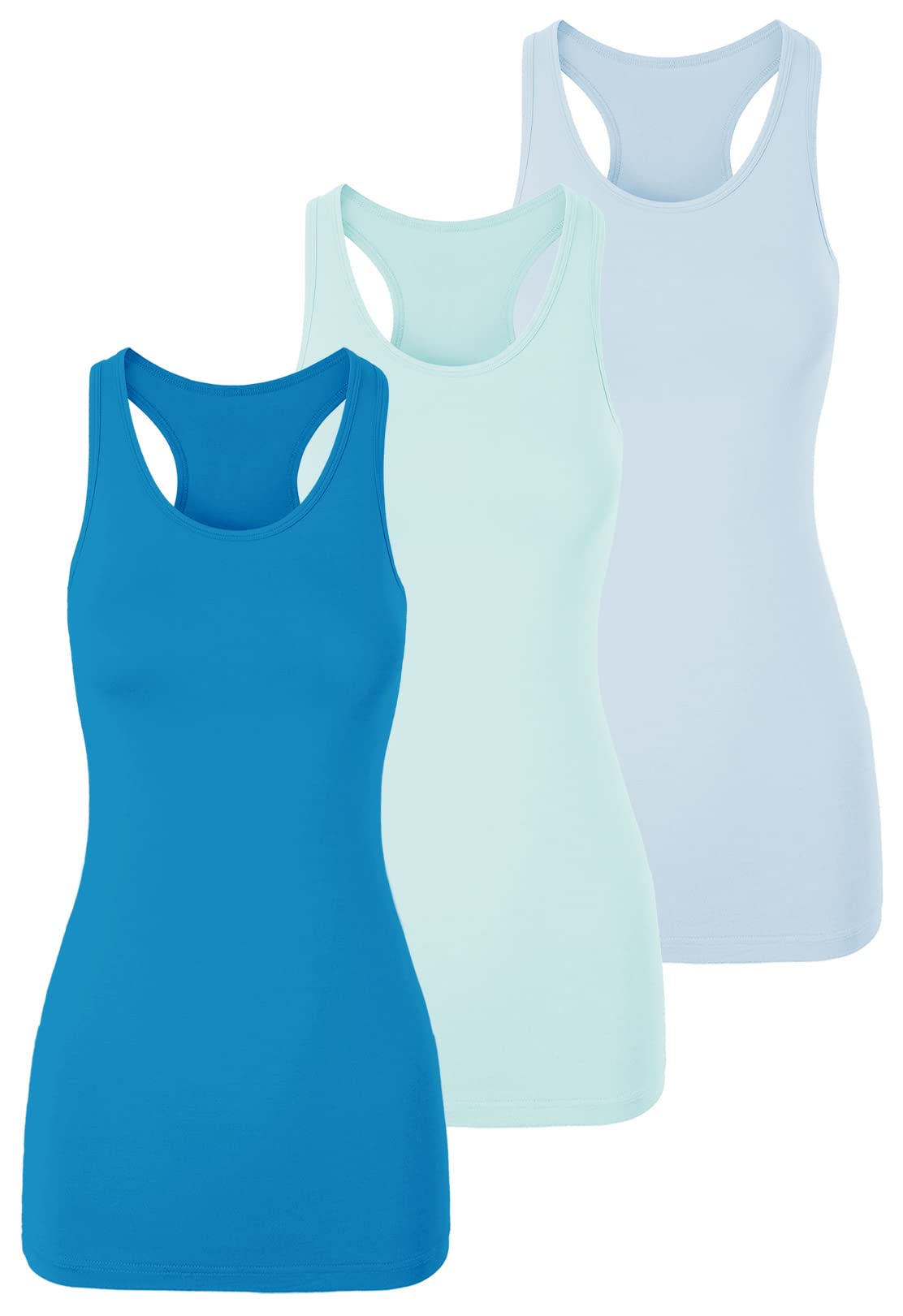 TAIPOVE Women's Racerback Tank Top Long Camisole Sleeveless Yoga Shirts Workout 