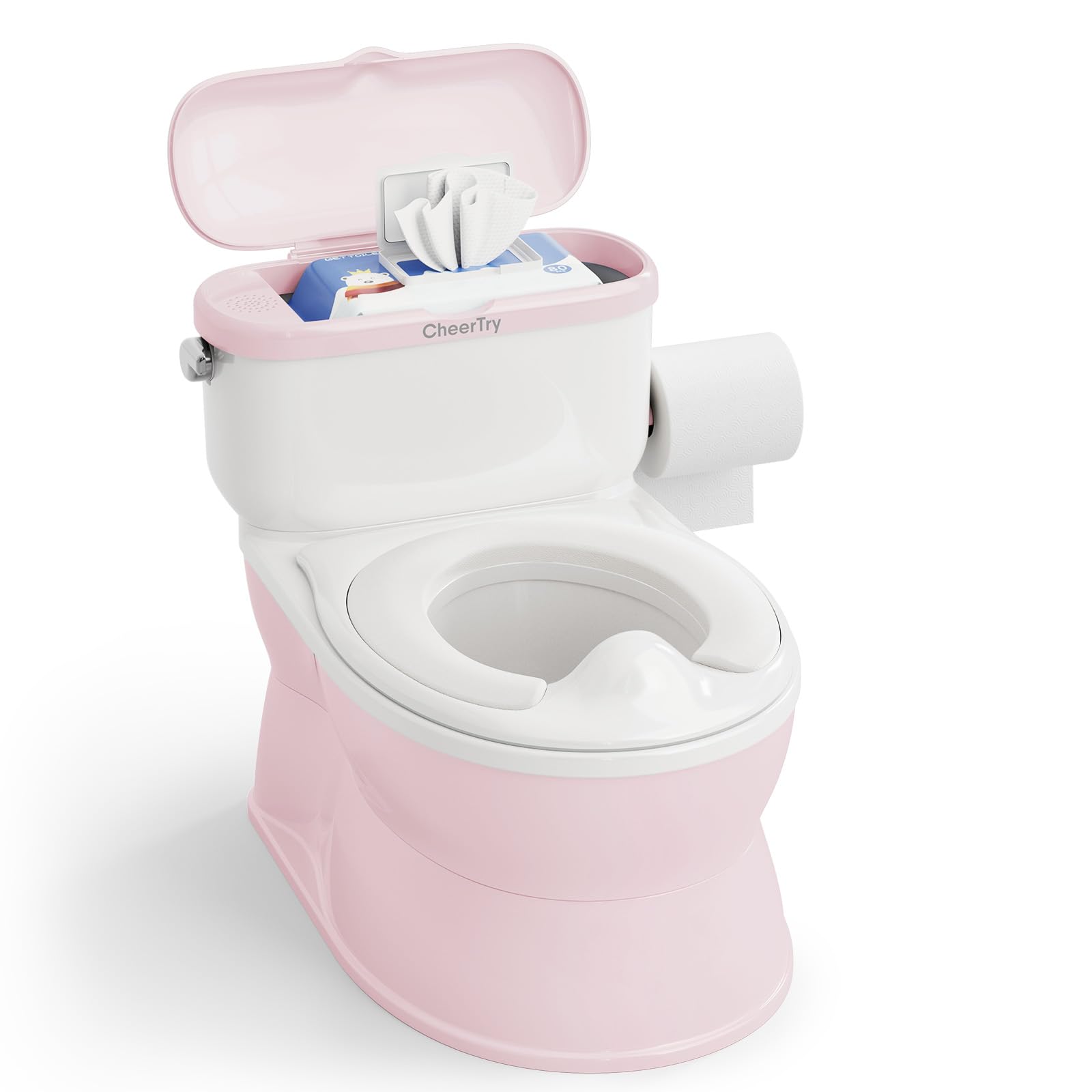 CheerTry 2-in-1 Toddler Potty Training Toilet with Detachable Training Seat | La