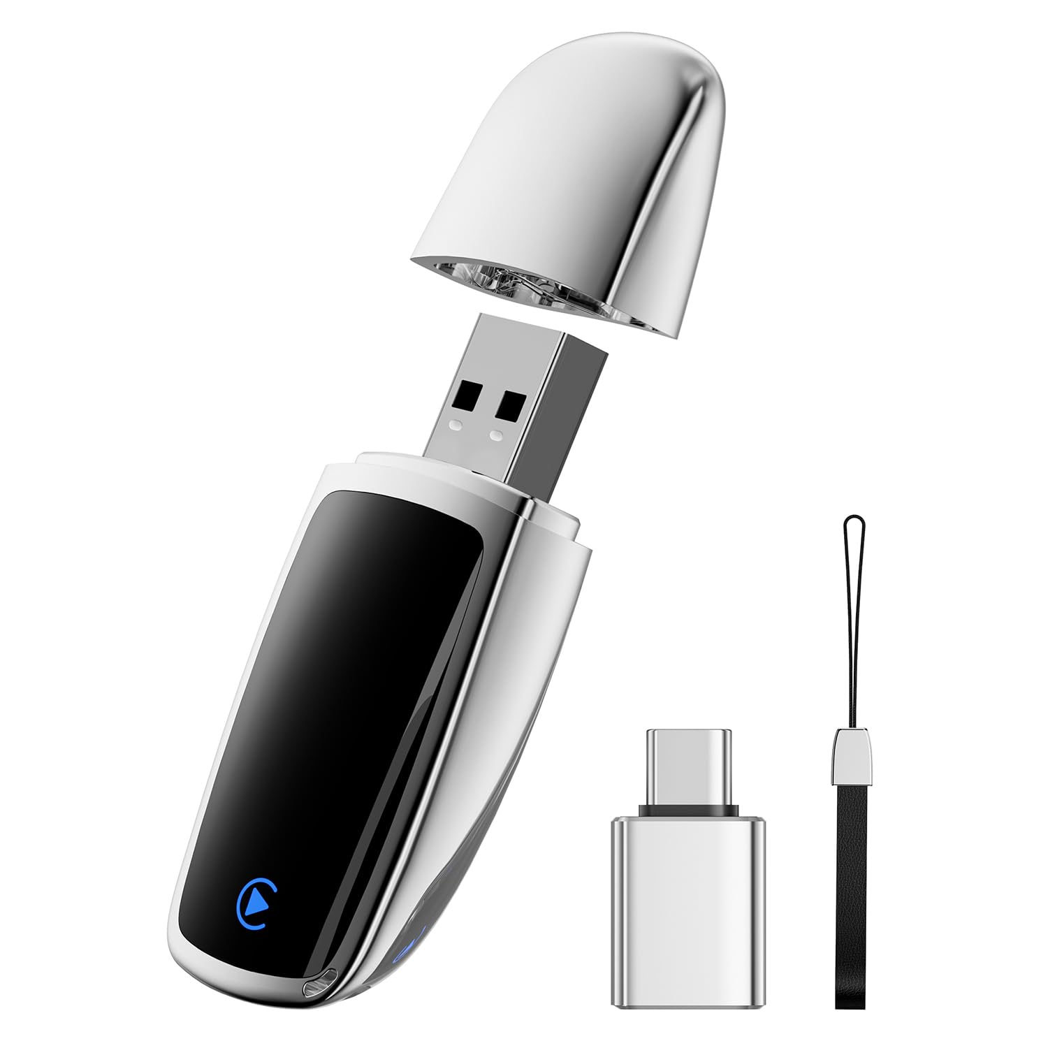 Wireless CarPlay Adapter for Apple iPhone Multi-User Connection (Silver) | 2026 