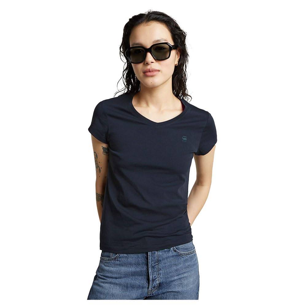 G-Star Eyben Women's Slim V-Neck Top 2.0 T-Shirt (Pack of 1)