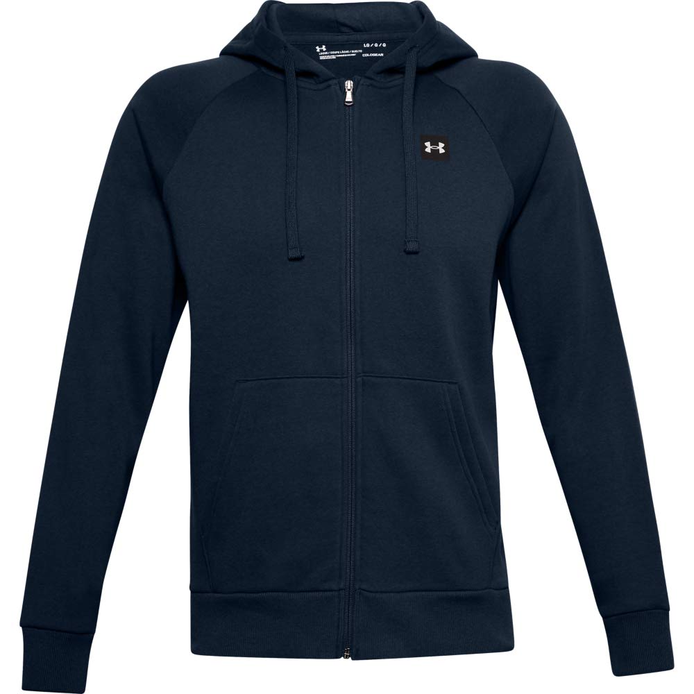 Under Armour Men's Ua Rival Cotton Fz Hoodie Sporty Sweat Jacket, Warm Hoodie wi