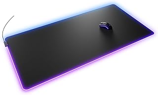Glorious Gaming Mouse Pad GMP 2 GLED - XXXL - 2-Zone RGB Lighting, InfiniGlow Stitchless Edge, Premium Cloth Surface, Grippy Rubber Base - 48" x 24" x 0.1" - Triple Extra Large Desk Mat