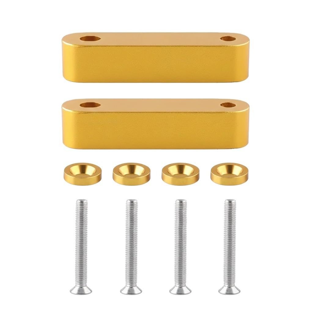 JDM Billet Aluminum Hood Spacer Riser Kit Anodized Blue 20mm (3/4") Heat Vent fo