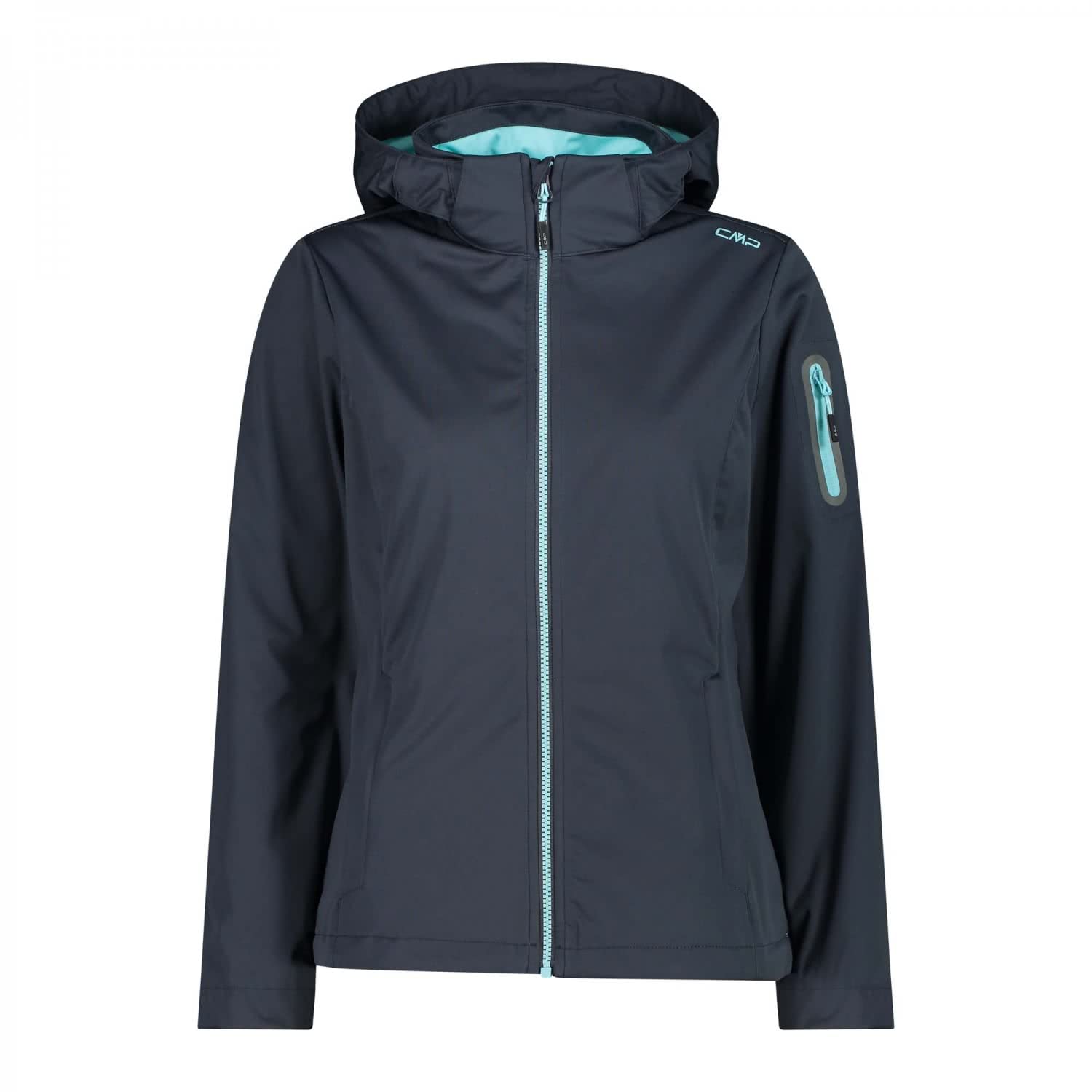 CMP Women's Softshell Jacket in Light with Removable Hood Softshell Jacket