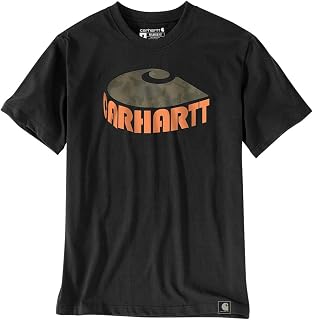 Carhartt Men's Dearborn Relaxed Logo T-Shirt Work Utility T-Shirt (Pack of 1)