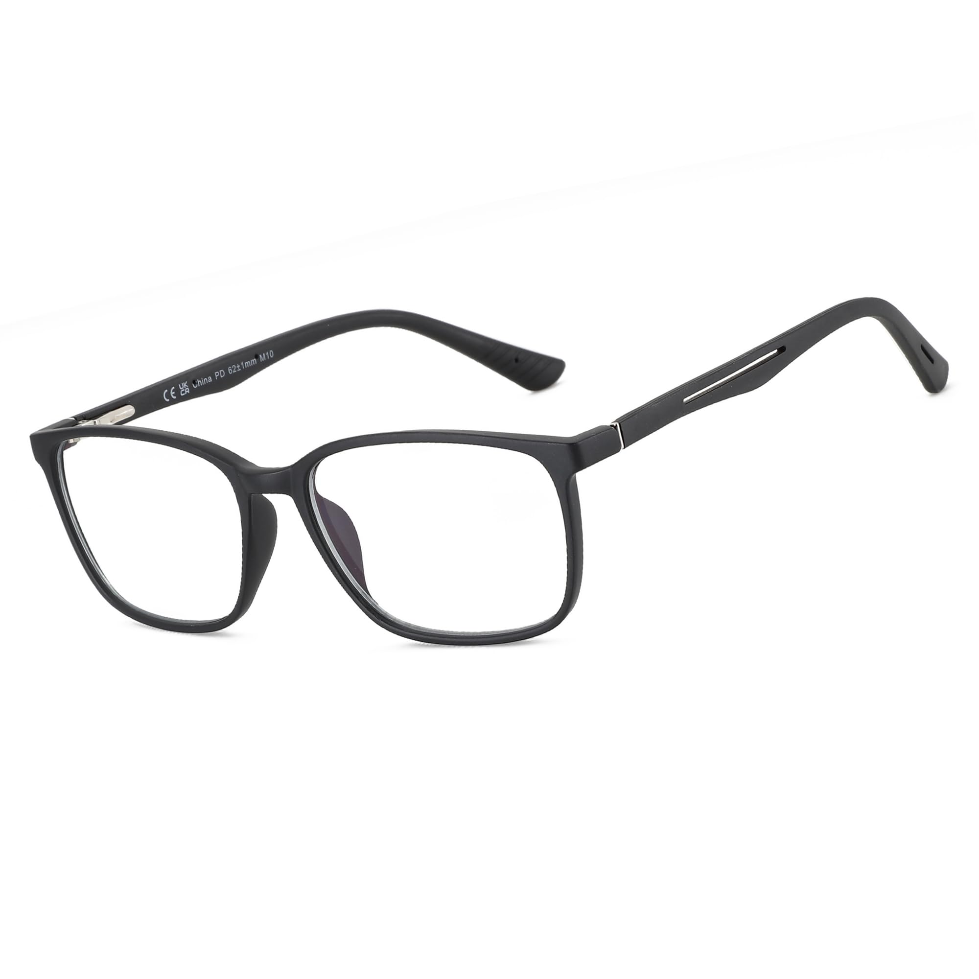 ZENOTTIC Blue Light Filter Glasses, Reading Glasses, Men's Square Frame Reader, 