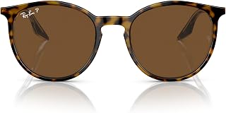 Ray-Ban Occhiali da sole unisex Rb2204f, Havana su trasparente/marrone, polarizzati, 54 mm
