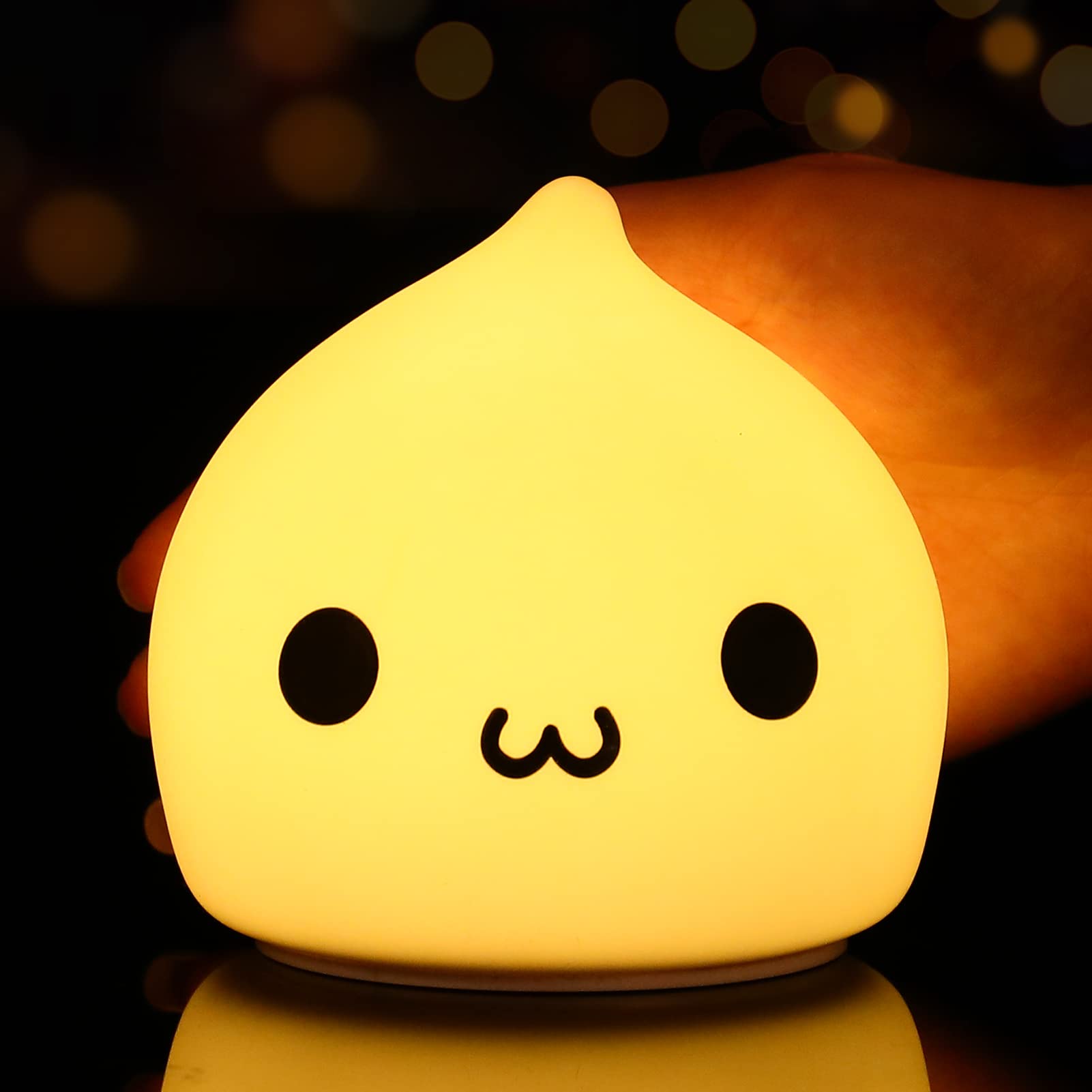 Tremdwoto Kids Night Light, Cute Battery Powered Night Light for Kids Room, Port