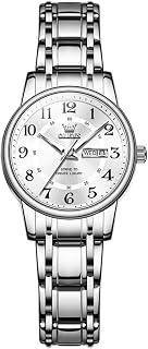OLEVS Ladies Watch Two Tone Watches for Women Date Dress Watches for Small Wrists Luxury Easy Read Ladies Waterproof Watch Blue/Black/Gold/Silver Dial Reloj