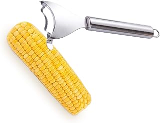 Stainless Steel Manual Corn Stripper Tool - Durable Kernel Remover for Smooth Corn Processing (Model Silver 1)