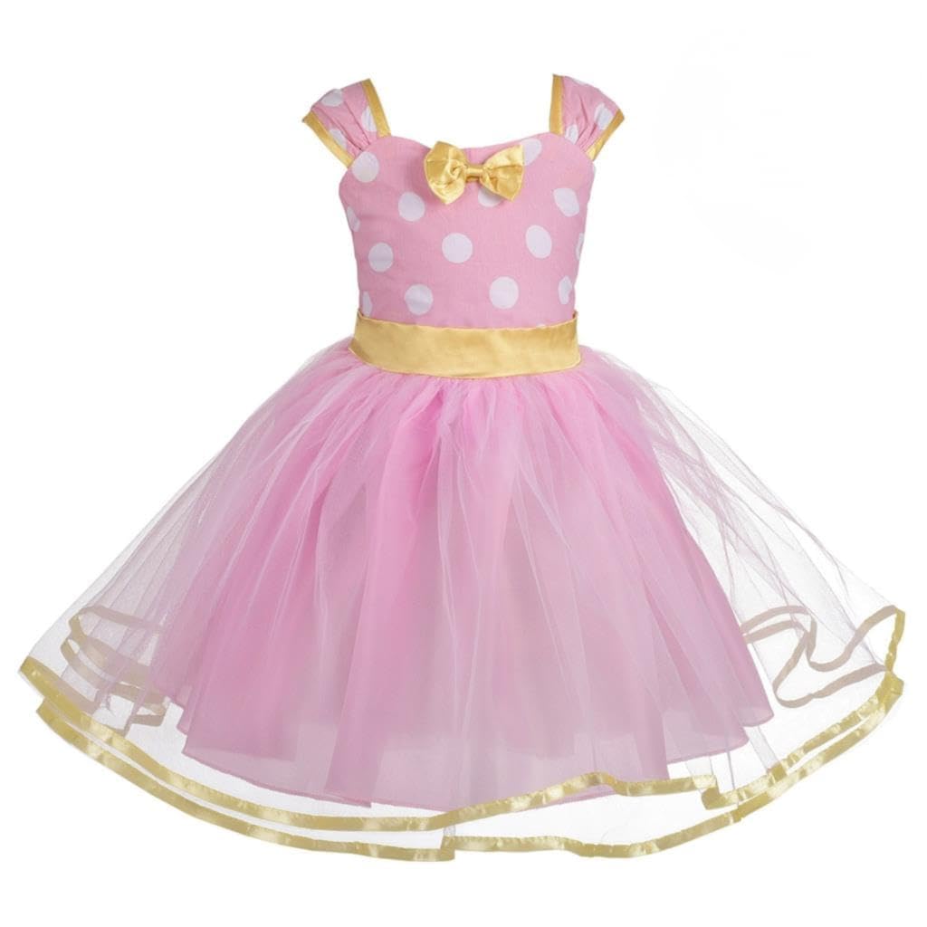 Lito Angels Girl Mouse Polka Dot Princess Dress Costumes Birthday Party Christma