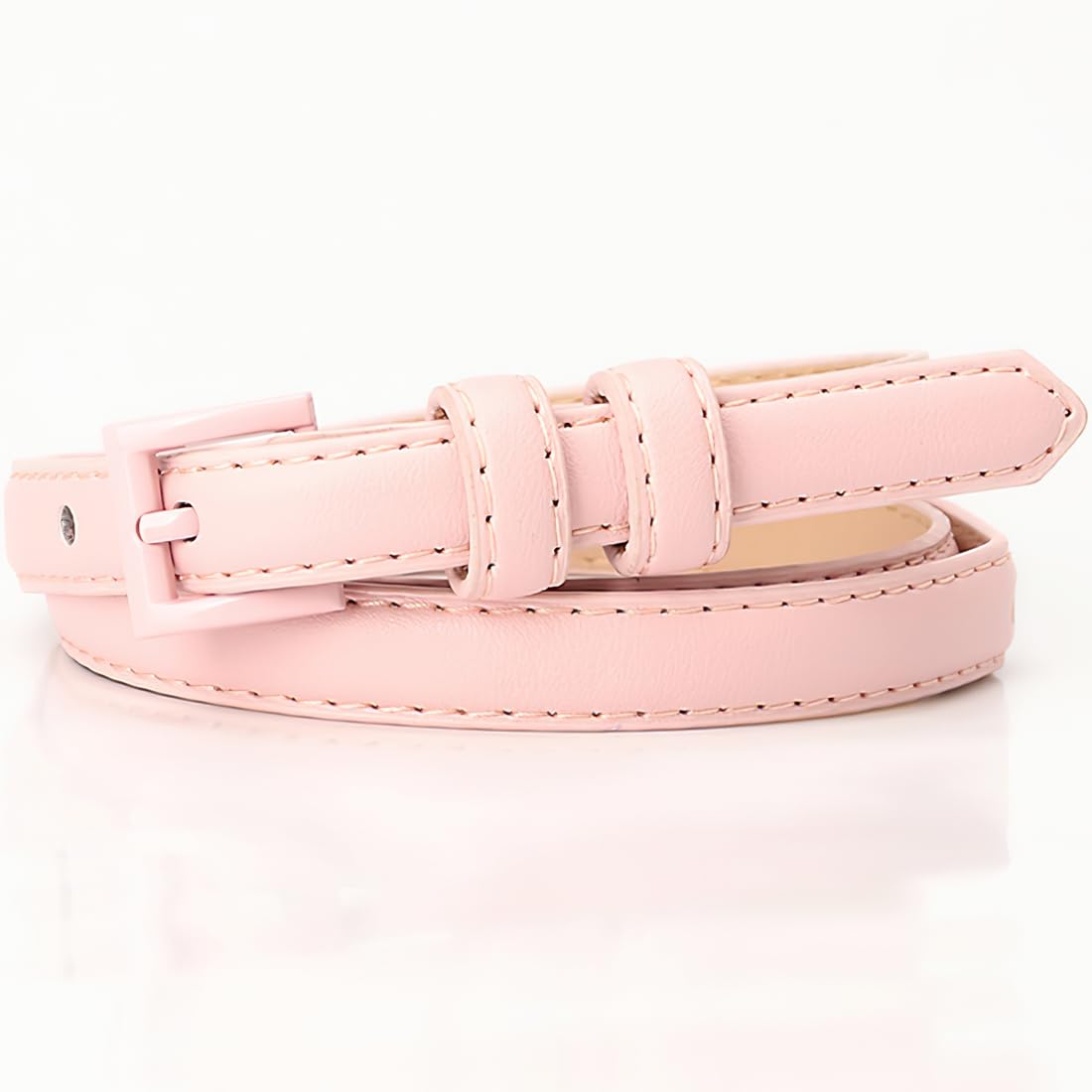 Women Leather Belts for Jeans Dresses Fashion Gold Buckle Belt for Women Student