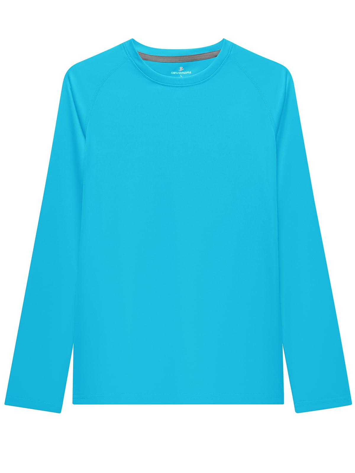 DEVOROPA Boys UPF 50+ Rash Guard Swim Shirt Long Sleeve Quick Dry Lightweight Ki