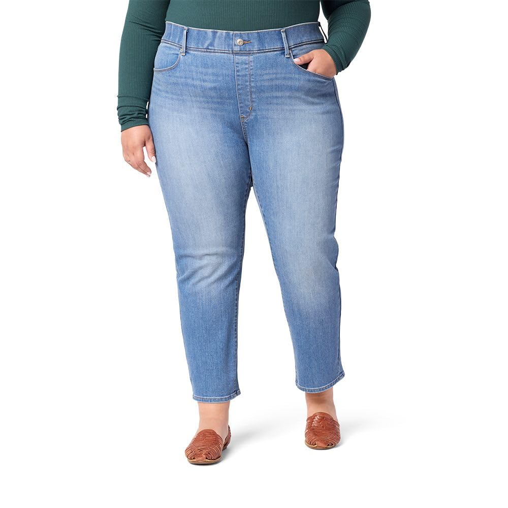 Levi Strauss Signature Gold Women's Totally Shaping Pull-on Ankle Straight Jeans