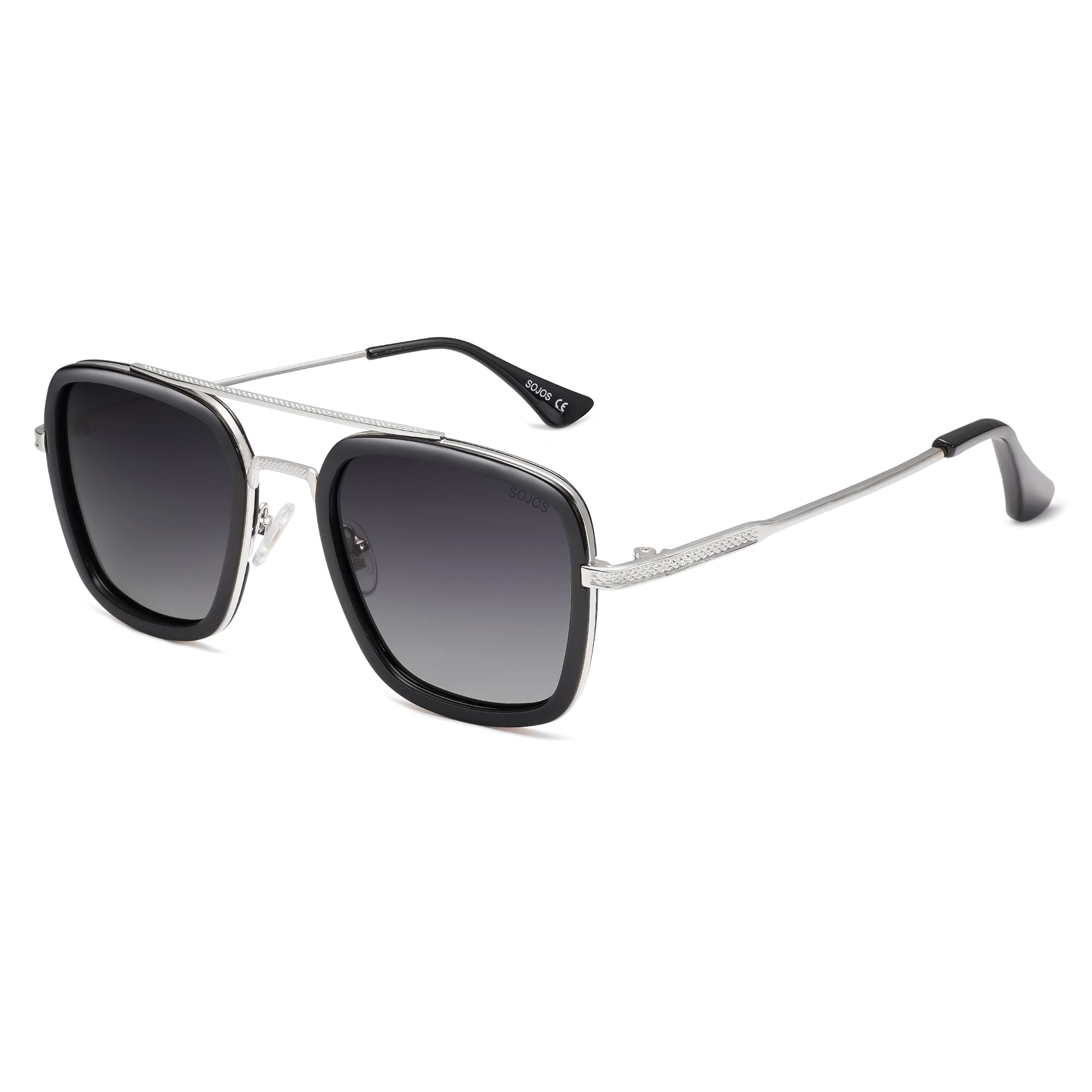 SOJOS Polarized Sunglasses for Men Women Retro Aviator Square Goggle Classic All