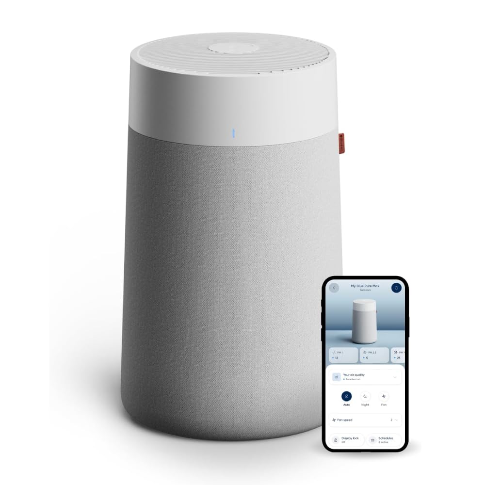 BLUEAIR Air Purifiers for Large Rooms, Bedroom, Cleans 2,232 sqft in one hour, H