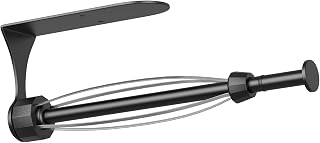 HUFEEOH Black Damping Paper Towel Holder Under Cabinet