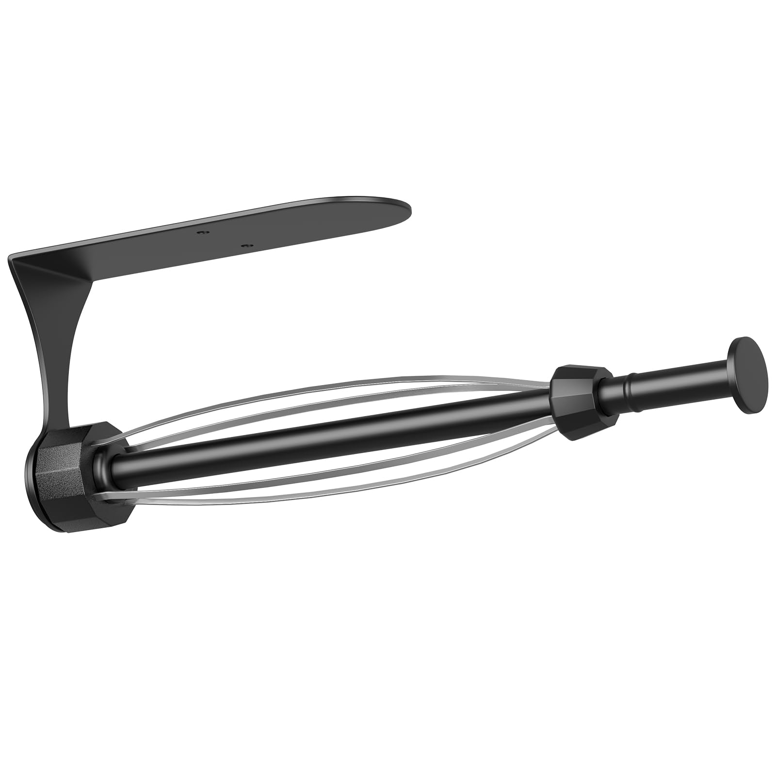 HUFEEOH Black Damping Paper Towel Holder Under Cabinet