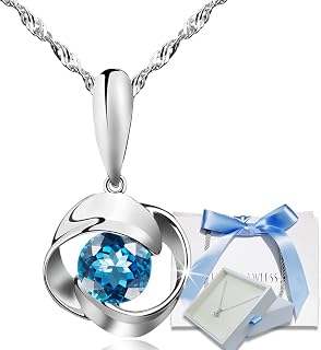 EVER FLAWLESS Women's Necklace, Silver, Swarovski Zirconia, Mother's Day, Girlfriend, Wife, Anniversary Gift, Rope Chain, 17.7 inches (45 cm), Birthday, Anniversary, Gift, Hypoallergenic